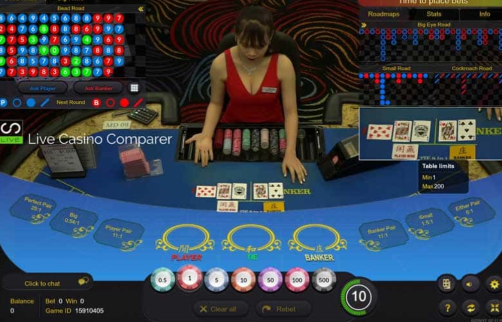 Baccarat Livestream iWin68 2 Các góc máy khác nhau giảm thiểu tối đa việc nhà cái gian lận