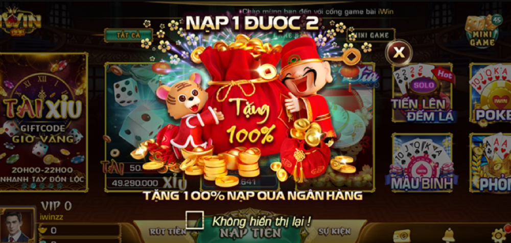 Poker 3D iWin68 2 Chương trình nạp 1 được 2 cho mọi tân thủ tại iWin68