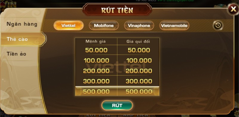 Rút tiền iWin68: 3 cách nhận thưởng siêu tốc, an toàn 100% 3 Rút tiền iWin68