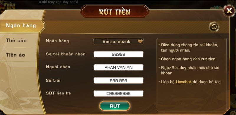 Rút tiền iWin68: 3 cách nhận thưởng siêu tốc, an toàn 100% 1 Rút tiền iWin68