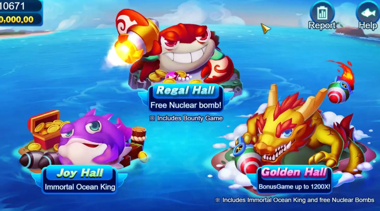 Bắn Cá Bombing Fishing iWin68 2 Người chơi có thể chọn giữa Phòng Hạnh Phúc, Phòng Rồng, hoặc Phòng Triệu Phú