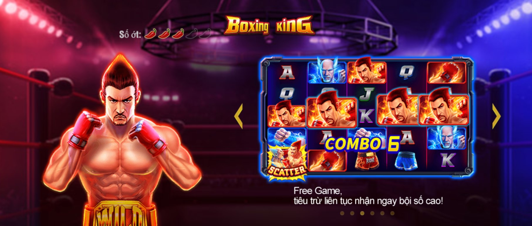 Nổ hũ Quyền Vương iWin68 1 Nổ hũ Quyền Vương lấy cảm hứng từ thế giới quyền anh đầy mạnh mẽ và kịch tính