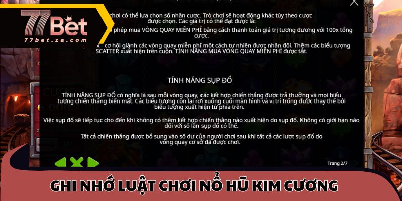 Ghi nhớ luật chơi nổ hũ kim cương